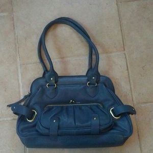 Michael Rome blue leather purse